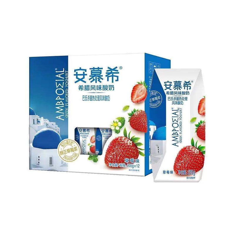 Ambpozial · Yogurt - Strawberry Flavor（12*205g）