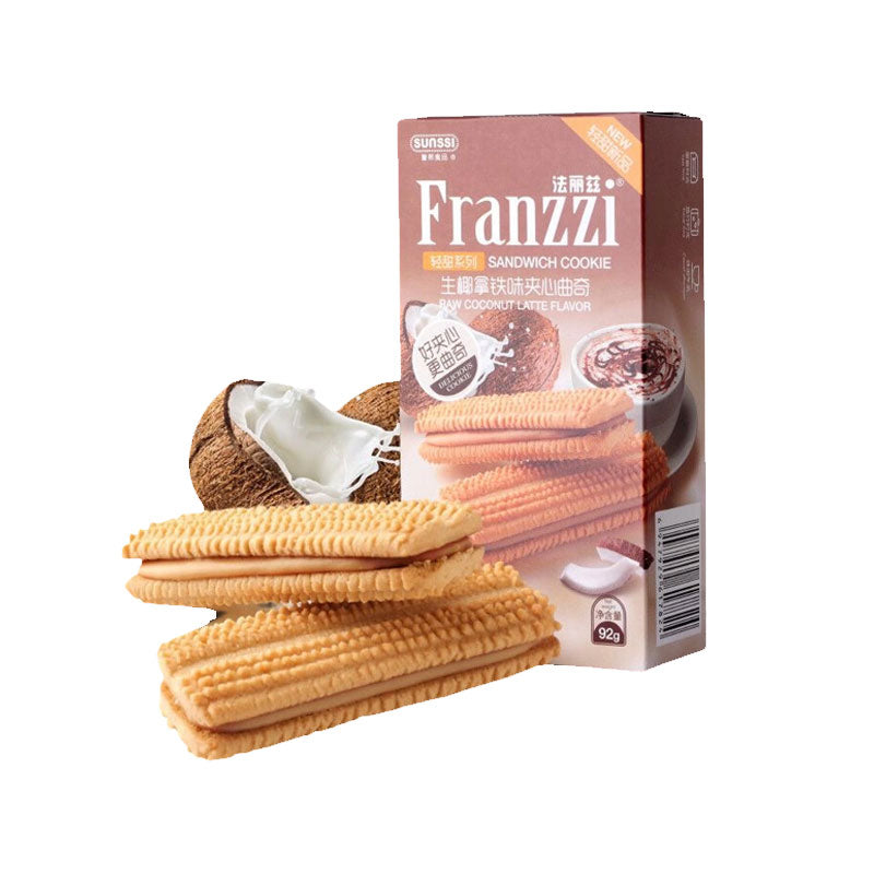 Franzzi · Cookie with Fillings - Coconut Latte Flavor（92g）