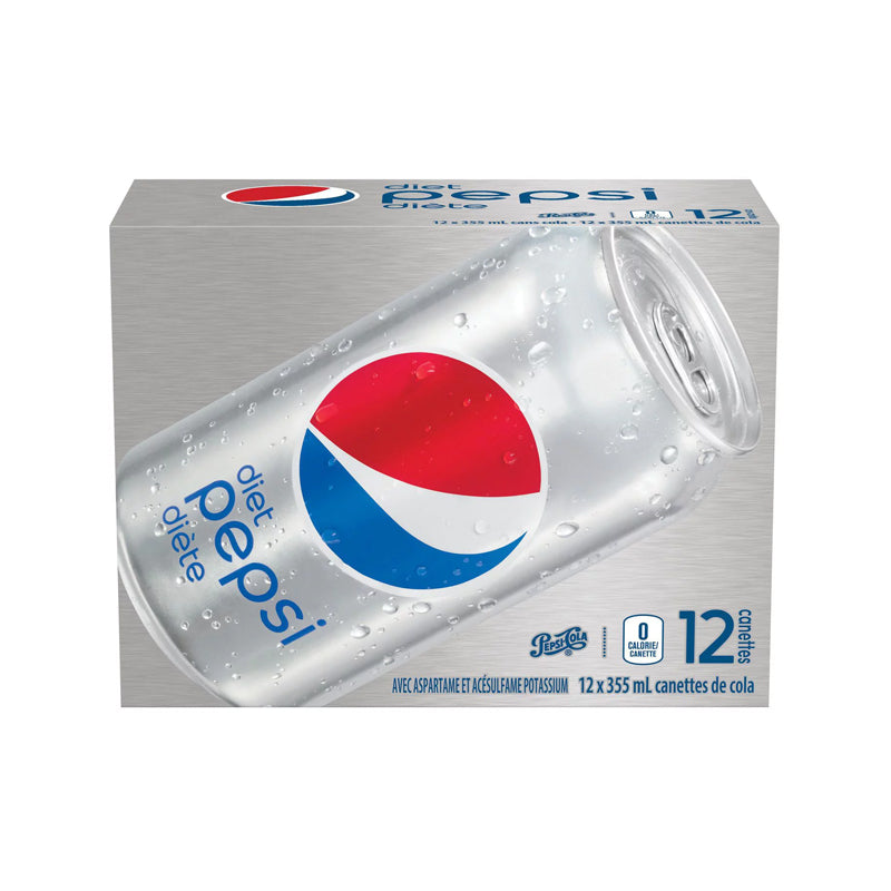 Pepsi · 12 Cans - Diet Pepsi （Case）