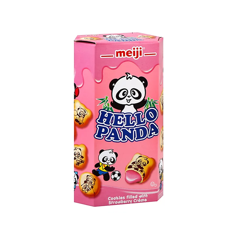 Meiji · Hello Panda - Cream Filling Biscuits - Strawberry Filling