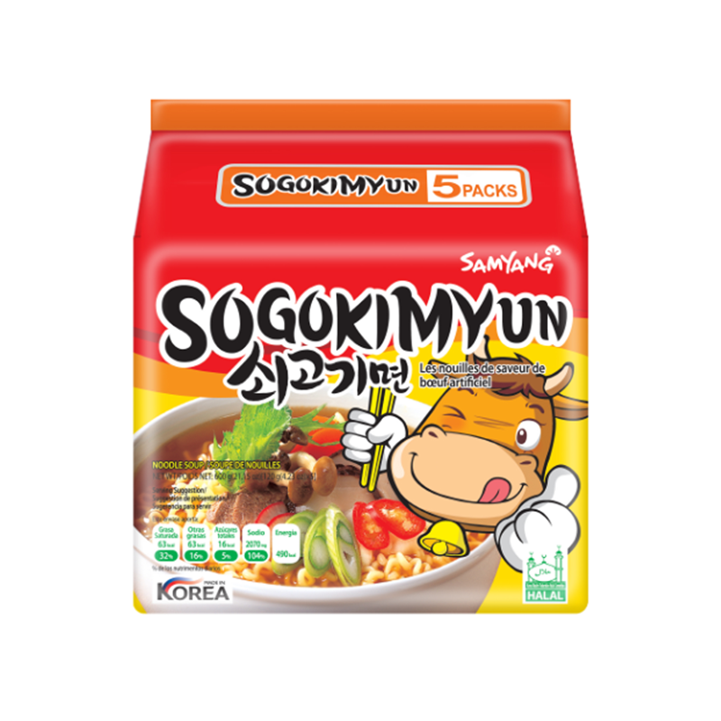 Samyang · Sogokimyun（Beef Flavor Noodle）