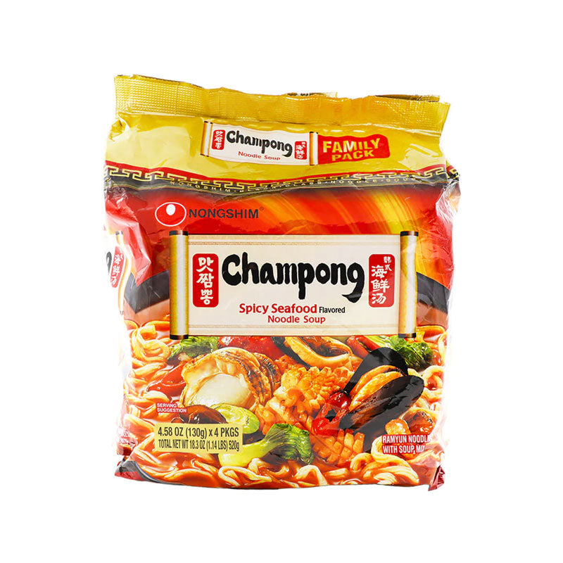Nongshim · Champong Noodle - Spicy Seafood Flavor Noodle Soup（520g）