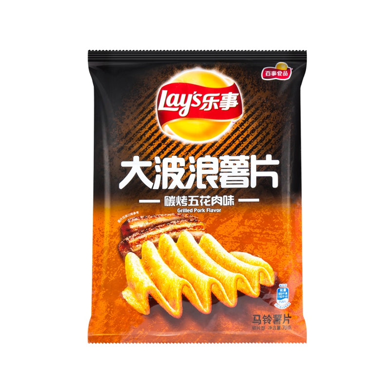 Lay’s · Big Wave Potato Chips - BBQ Pork Belly Flavor（70g）