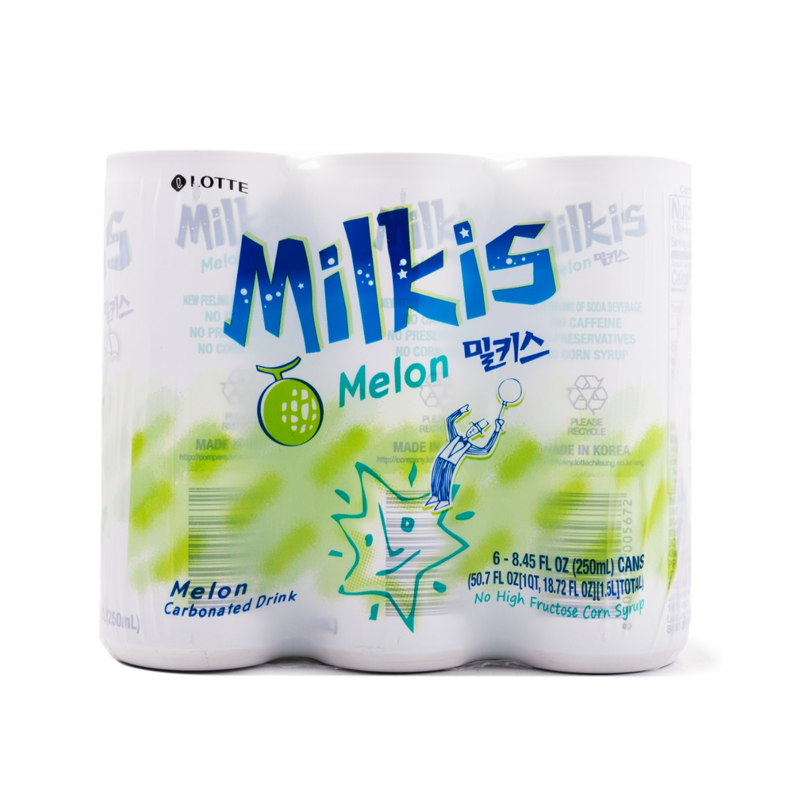 Lotte · Milkis Carbonated Milk Drink - Melon Flavor（6*250ml）