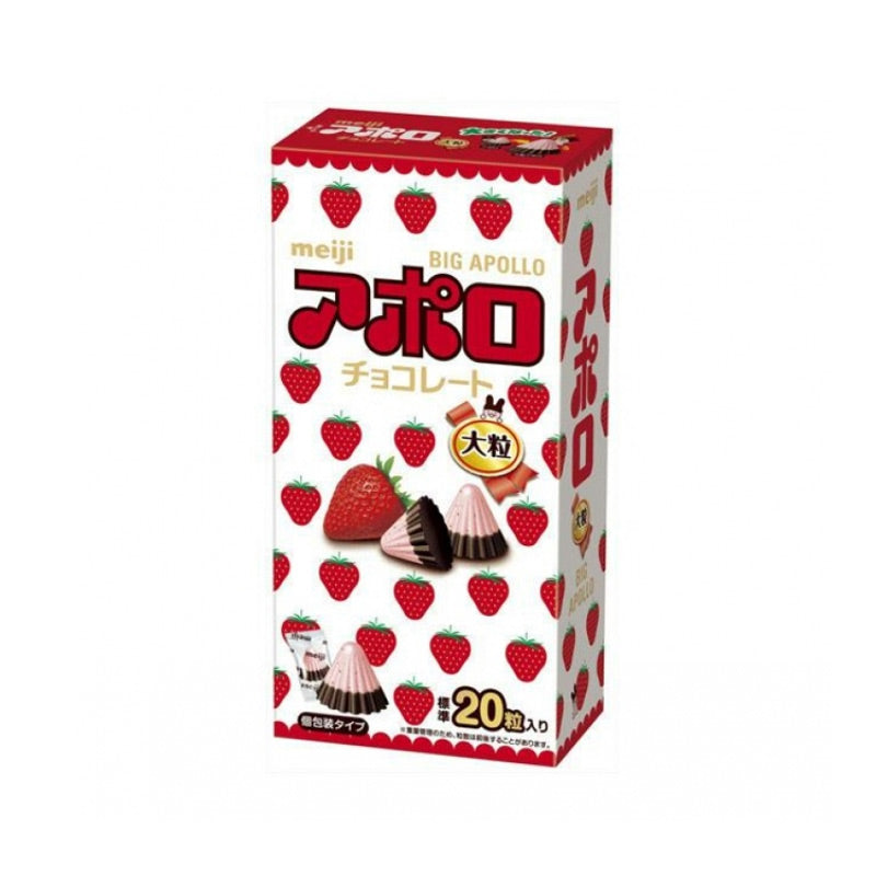 Meiji · Big Apollo - Strawberry Chocolate（120g）