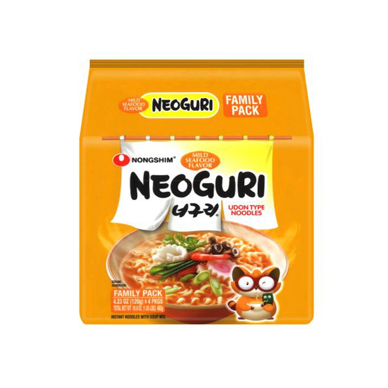 Nongshim · Neoguri（Seafood Flavor Udon Noodle Soup）- Mild（500g）
