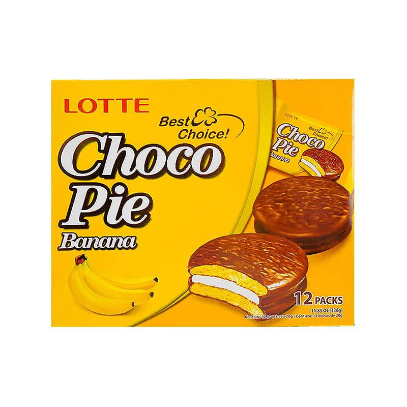Lotte · Chocolate Pie - Banana Flavor（336g）