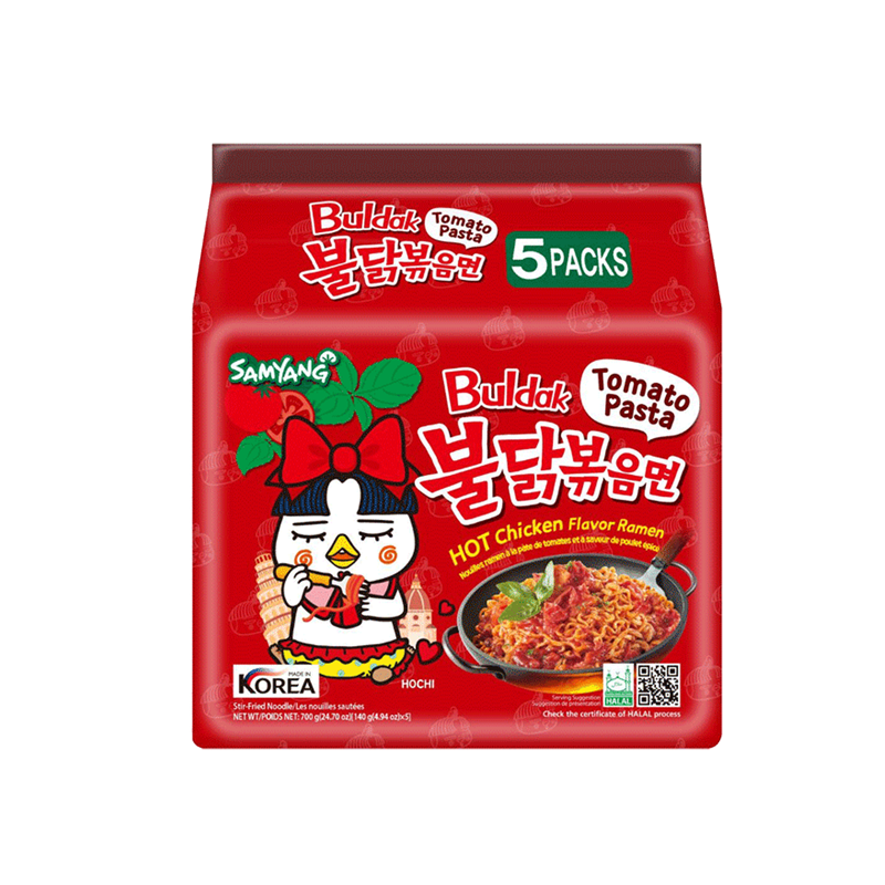 Samyang · Buldak（Hot Chicken Flavor Ramen）- Tomato Pasta（700g）